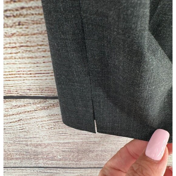 Lafayette 148 New York Irving Stretch Wool Dress Pants Women's Size 10 Dark Gray - Picture 4 of 8